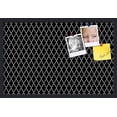 thumbnail image 1 of PinPix 30x20 Custom Cork Bulletin Board Quatrefoil Black Poster Board Has a Fabric Style Canvas Finish, Framed in Quatrefoil Black, by ArtToFrames (PinPix-116), 1 of 6