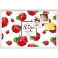 thumbnail image 1 of PinPix 30x20 Custom Cork Bulletin Board Red Apples Poster Board Has a Fabric Style Canvas Finish, Framed in Red Apples, by ArtToFrames (PinPix-1370), 1 of 5