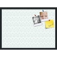thumbnail image 1 of PinPix 30x22 Custom Cork Bulletin Board Ikat Vintage Lt Green Poster Board Has a Fabric Style Canvas Finish, Framed in Ikat Vintage Lt Green, by ArtToFrames (PinPix-1597), 1 of 5