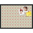 thumbnail image 1 of PinPix 30x22 Custom Cork Bulletin Board  Poster Board Has a Fabric Style Canvas Finish, Framed in Abstract Pattern, by ArtToFrames (PinPix-558), 1 of 5