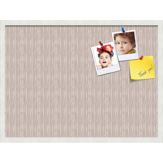 PinPix 30x22 Custom Cork Bulletin Board Poster Board Has a Fabric Style Canvas Finish, Framed in Other, by ArtToFrames (PinPix-604)