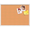 thumbnail image 1 of PinPix 30x22 Custom Cork Bulletin Board Red - Orange Diamond Poster Board Has a Fabric Style Canvas Finish, Framed in Red - Orange Diamond, by ArtToFrames (PinPix-331), 1 of 1