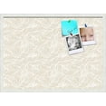 thumbnail image 1 of PinPix 30x22 Custom Cork Bulletin Board Sand White Poster Board Has a Fabric Style Canvas Finish, Framed in Sand White, by ArtToFrames (PinPix-1875), 1 of 5