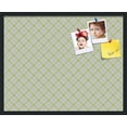 thumbnail image 1 of PinPix 30x24 Custom Cork Bulletin Board Argyle Light Yellow Poster Board Has a Fabric Style Canvas Finish, Framed in Argyle Light Yellow, by ArtToFrames (PinPix-642), 1 of 6