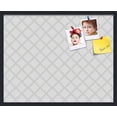 thumbnail image 1 of PinPix 30x24 Custom Cork Bulletin Board Diamond Modern Pattern Grey White Poster Board Has a Fabric Style Canvas Finish, Framed in Diamond Modern Pattern Grey White, by ArtToFrames (PinPix-1803), 1 of 5