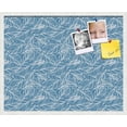 thumbnail image 1 of PinPix 30x24 Custom Cork Bulletin Board Navy White Poster Board Has a Fabric Style Canvas Finish, Framed in Navy White, by ArtToFrames (PinPix-1873), 1 of 5