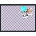 thumbnail image 1 of PinPix 32x24 Custom Cork Bulletin Board Argyle Lilac Poster Board Has a Fabric Style Canvas Finish, Framed in Argyle Lilac, by ArtToFrames (PinPix-639), 1 of 1
