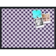 thumbnail image 1 of PinPix 32x24 Custom Cork Bulletin Board Argyle Purple Poster Board Has a Fabric Style Canvas Finish, Framed in Argyle Purple, by ArtToFrames (PinPix-633), 1 of 6