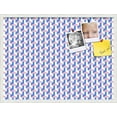 thumbnail image 1 of PinPix 32x24 Custom Cork Bulletin Board Baus Blue Pink Poster Board Has a Fabric Style Canvas Finish, Framed in Baus Blue Pink, by ArtToFrames (PinPix-1627), 1 of 1