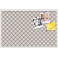 thumbnail image 1 of PinPix 34x22 Custom Cork Bulletin Board Argyle Beige Poster Board Has a Fabric Style Canvas Finish, Framed in Argyle Beige, by ArtToFrames (PinPix-637), 1 of 6