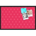 thumbnail image 1 of PinPix 34x22 Custom Cork Bulletin Board Floral Hot Pink Poster Board Has a Fabric Style Canvas Finish, Framed in Floral Hot Pink, by ArtToFrames (PinPix-550), 1 of 1