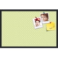 thumbnail image 1 of PinPix 34x22 Custom Cork Bulletin Board Lime Green Chain Poster Board Has a Fabric Style Canvas Finish, Framed in Lime Green Chain, by ArtToFrames (PinPix-573), 1 of 6