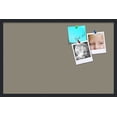 thumbnail image 1 of PinPix 34x22 Custom Cork Bulletin Board Pewter Poster Board Has a Fabric Style Canvas Finish, Framed in Pewter, by ArtToFrames (PinPix-1812), 1 of 5