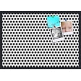 thumbnail image 1 of PinPix 34x24 Custom Cork Bulletin Board Black Polka Dot Poster Board Has a Fabric Style Canvas Finish, Framed in Black Polka Dot, by ArtToFrames (PinPix-200), 1 of 6