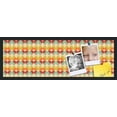 thumbnail image 1 of PinPix 36x12 Custom Cork Bulletin Board Kaliedescope Poster Board Has a Fabric Style Canvas Finish, Framed in Kaliedescope, by ArtToFrames (PinPix-564), 1 of 6