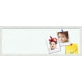thumbnail image 1 of PinPix 36x12 Custom Cork Bulletin Board Maze White Aqua Poster Board Has a Fabric Style Canvas Finish, Framed in Maze White Aqua, by ArtToFrames (PinPix-1833), 1 of 1