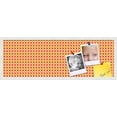 thumbnail image 1 of PinPix 36x12 Custom Cork Bulletin Board Red - Orange Diamond Poster Board Has a Fabric Style Canvas Finish, Framed in Red - Orange Diamond, by ArtToFrames (PinPix-331), 1 of 6