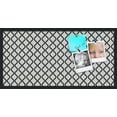 thumbnail image 1 of PinPix 36x18 Custom Cork Bulletin Board Black And White Waves Poster Board Has a Fabric Style Canvas Finish, Framed in Black And White Waves, by ArtToFrames (PinPix-194), 1 of 1