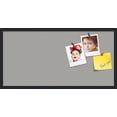 thumbnail image 1 of PinPix 36x18 Custom Cork Bulletin Board Dark Stone Poster Board Has a Fabric Style Canvas Finish, Framed in Dark Stone, by ArtToFrames (PinPix-1808), 1 of 5
