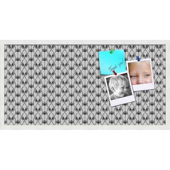 PinPix 36x18 Custom Cork Bulletin Board Floral design Deconstructed Floral Poster Board Has a Fabric Style Canvas Finish, Framed in Floral design Deconstructed Floral, by ArtToFrames (PinPix-206)