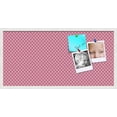 thumbnail image 1 of PinPix 36x18 Custom Cork Bulletin Board Hot Pink Diamond Poster Board Has a Fabric Style Canvas Finish, Framed in Hot Pink Diamond, by ArtToFrames (PinPix-302), 1 of 1