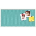 thumbnail image 1 of PinPix 36x18 Custom Cork Bulletin Board Neon Blue Diamond Poster Board Has a Fabric Style Canvas Finish, Framed in Neon Blue Diamond, by ArtToFrames (PinPix-350), 1 of 6