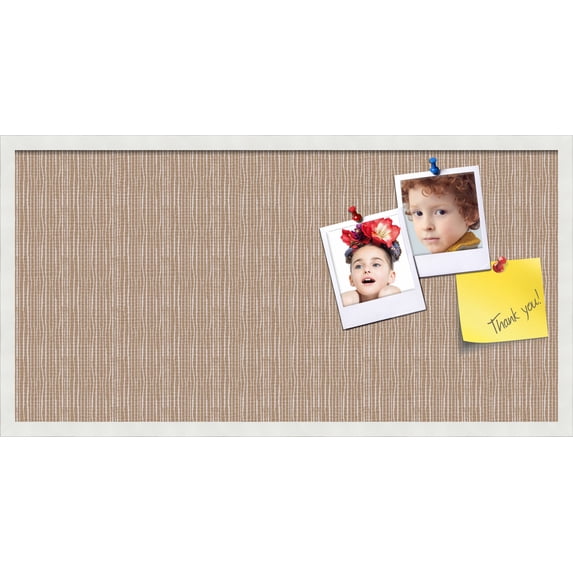 PinPix 36x18 Custom Cork Bulletin Board Poster Board Has a Fabric Style Canvas Finish, Framed in Other, by ArtToFrames (PinPix-606)