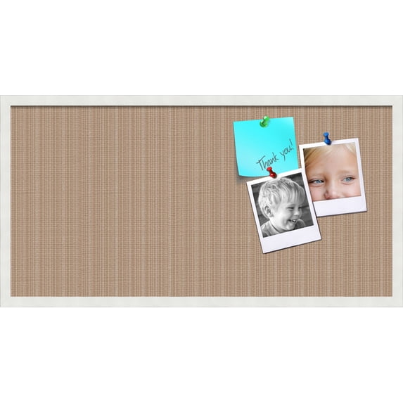 PinPix 36x18 Custom Cork Bulletin Board Poster Board Has a Fabric Style Canvas Finish, Framed in Other, by ArtToFrames (PinPix-612)