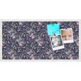 thumbnail image 1 of PinPix 36x18 Custom Cork Bulletin Board Vintage Japanese Floral Navy Poster Board Has a Fabric Style Canvas Finish, Framed in Vintage Japanese Floral Navy, by ArtToFrames (PinPix-1542), 1 of 1