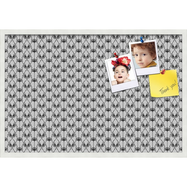PinPix 36x24 Custom Cork Bulletin Board Floral design Deconstructed Floral Poster Board Has a Fabric Style Canvas Finish, Framed in Floral design Deconstructed Floral, by ArtToFrames (PinPix-206)