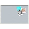 thumbnail image 1 of PinPix 36x24 Custom Cork Bulletin Board Lux Stripes Lt Blue Poster Board Has a Fabric Style Canvas Finish, Framed in Lux Stripes Lt Blue, by ArtToFrames (PinPix-1674), 1 of 1