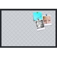 thumbnail image 1 of PinPix 36x24 Custom Cork Bulletin Board Peaks Modern Pattern White Navy Poster Board Has a Fabric Style Canvas Finish, Framed in Peaks Modern Pattern White Navy, by ArtToFrames (PinPix-1797), 1 of 6