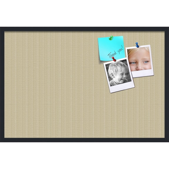 PinPix 36x24 Custom Cork Bulletin Board  Poster Board Has a Fabric Style Canvas Finish, Framed in Other, by ArtToFrames (PinPix-613)