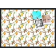 thumbnail image 1 of PinPix 40x28 Custom Cork Bulletin Board Fruit on Vine White Poster Board Has a Fabric Style Canvas Finish, Framed in Fruit on Vine White, by ArtToFrames (PinPix-1895), 1 of 5