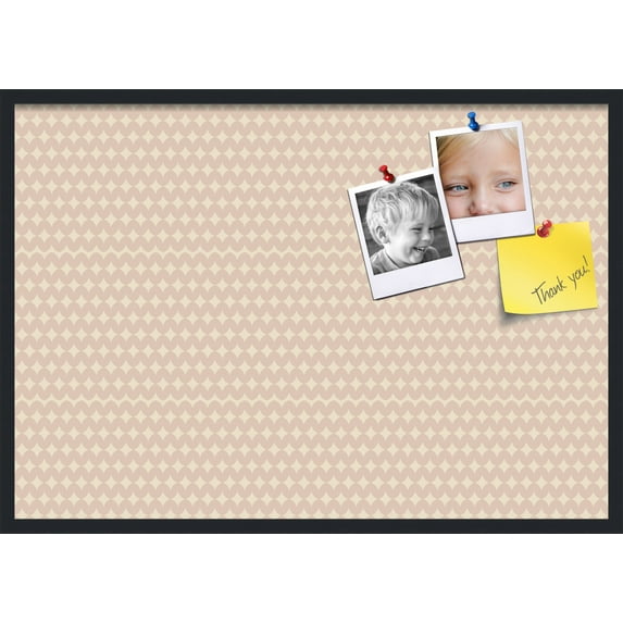 PinPix 40x28 Custom Cork Bulletin Board Light Pink Diamond Poster Board Has a Fabric Style Canvas Finish, Framed in Light Pink Diamond, by ArtToFrames (PinPix-294)