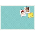 thumbnail image 1 of PinPix 40x28 Custom Cork Bulletin Board Peaks Modern Pattern Aqua Poster Board Has a Fabric Style Canvas Finish, Framed in Peaks Modern Pattern Aqua, by ArtToFrames (PinPix-1790), 1 of 6