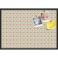 thumbnail image 1 of PinPix 40x28 Custom Cork Bulletin Board  Poster Board Has a Fabric Style Canvas Finish, Framed in Abstract Pattern, by ArtToFrames (PinPix-558), 1 of 5