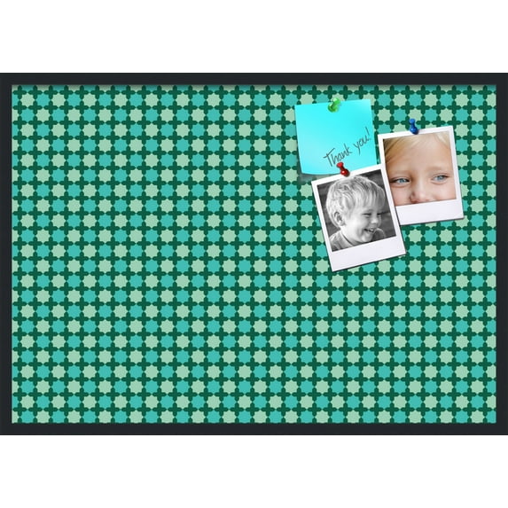 PinPix 40x28 Custom Cork Bulletin Board Poster Board Has a Fabric Style Canvas Finish, Framed in Other, by ArtToFrames (PinPix-588)
