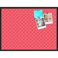 thumbnail image 1 of PinPix 40x30 Custom Cork Bulletin Board Floral Dark Pink Poster Board Has a Fabric Style Canvas Finish, Framed in Floral Dark Pink, by ArtToFrames (PinPix-600), 1 of 1