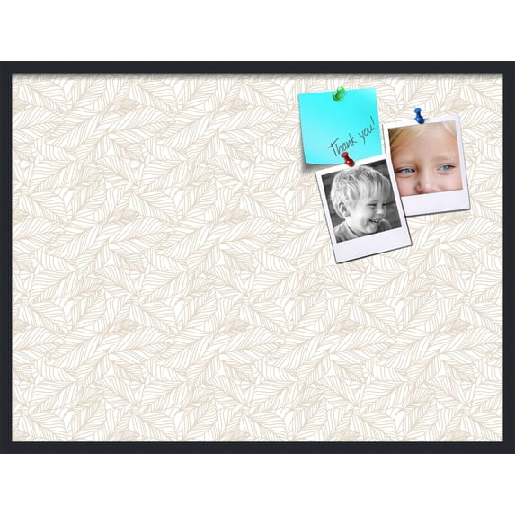 PinPix 40x30 Custom Cork Bulletin Board White Sand Poster Board Has a Fabric Style Canvas Finish, Framed in White Sand, by ArtToFrames (PinPix-1880)