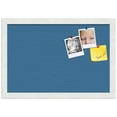 thumbnail image 1 of PinPix ArtToFrames 10x16 Custom Cork Bulletin Board Navy Pastel   Poster Board Has a Fabric Style Canvas Finish, Framed in Satin White Frame (PinPix-1811), 1 of 1