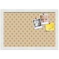 thumbnail image 1 of PinPix ArtToFrames 10x16 Custom Cork Bulletin Board Red - Yellow Diamond   Poster Board Has a Fabric Style Canvas Finish, Framed in Satin White Frame (PinPix-333), 1 of 6