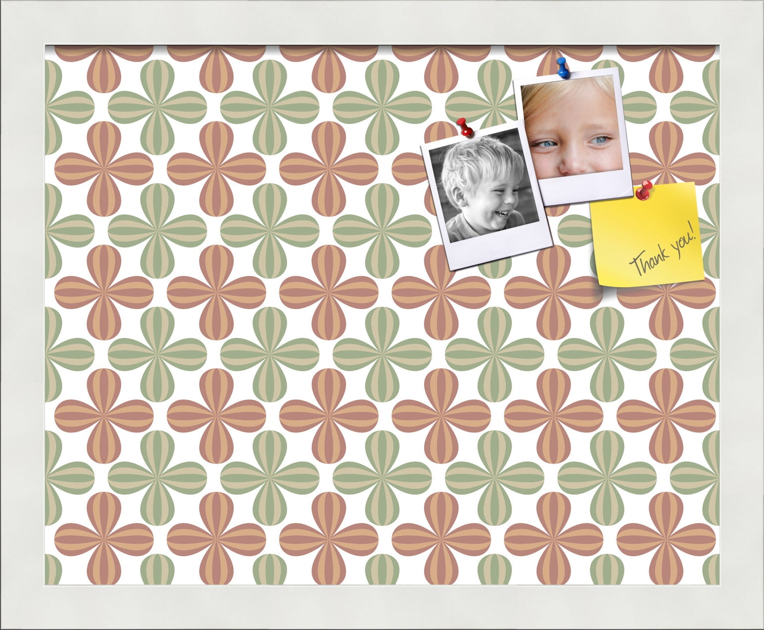 PinPix ArtToFrames 13x10 Custom Cork Bulletin Board    Poster Board Has a Fabric Style Canvas Finish, Framed in Satin White Frame (PinPix-558)