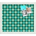 thumbnail image 1 of PinPix ArtToFrames 13x11 Custom Cork Bulletin Board    Poster Board Has a Fabric Style Canvas Finish, Framed in Satin White Frame (PinPix-588), 1 of 5