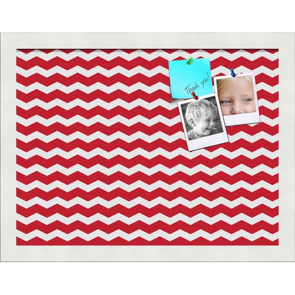 PinPix ArtToFrames 14x10 Custom Cork Bulletin Board Poster Board Has a Fabric Style Canvas Finish, Framed in Satin White Frame (PinPix-511)