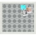 thumbnail image 1 of PinPix ArtToFrames 14x12 Custom Cork Bulletin Board    Poster Board Has a Fabric Style Canvas Finish, Framed in Satin White Frame (PinPix-231), 1 of 5