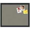 thumbnail image 1 of PinPix ArtToFrames 14x18 Custom Cork Bulletin Board Pewter   Poster Board Has a Fabric Style Canvas Finish, Framed in Satin Black (PinPix-1812), 1 of 1
