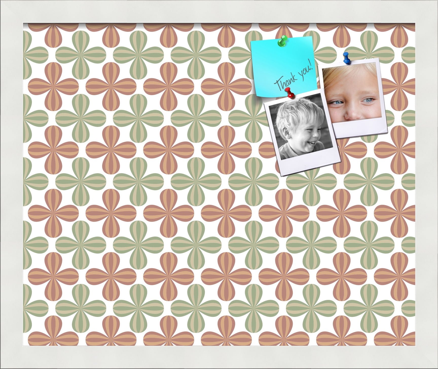 PinPix ArtToFrames 15x12 Custom Cork Bulletin Board    Poster Board Has a Fabric Style Canvas Finish, Framed in Satin White Frame (PinPix-558)