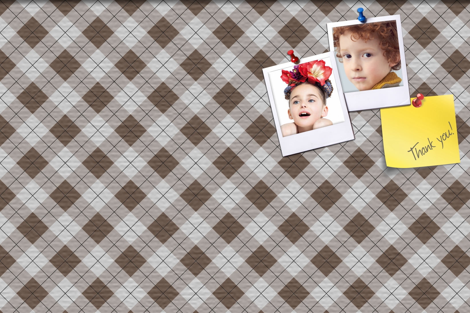 PinPix ArtToFrames 16x10 Custom Cork Bulletin Board Argyle Brown   Poster Board Has a Fabric Style Canvas Finish, Framed in Satin Black (PinPix-631)