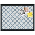 thumbnail image 1 of PinPix ArtToFrames 16x22 Custom Cork Bulletin Board Diamond Modern Pattern Navy White   Poster Board Has a Fabric Style Canvas Finish, Framed in Satin Black (PinPix-1805), 1 of 1